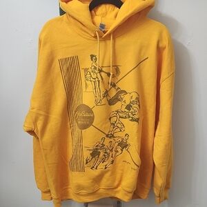 Gildan Yellow Graphic Hoodie